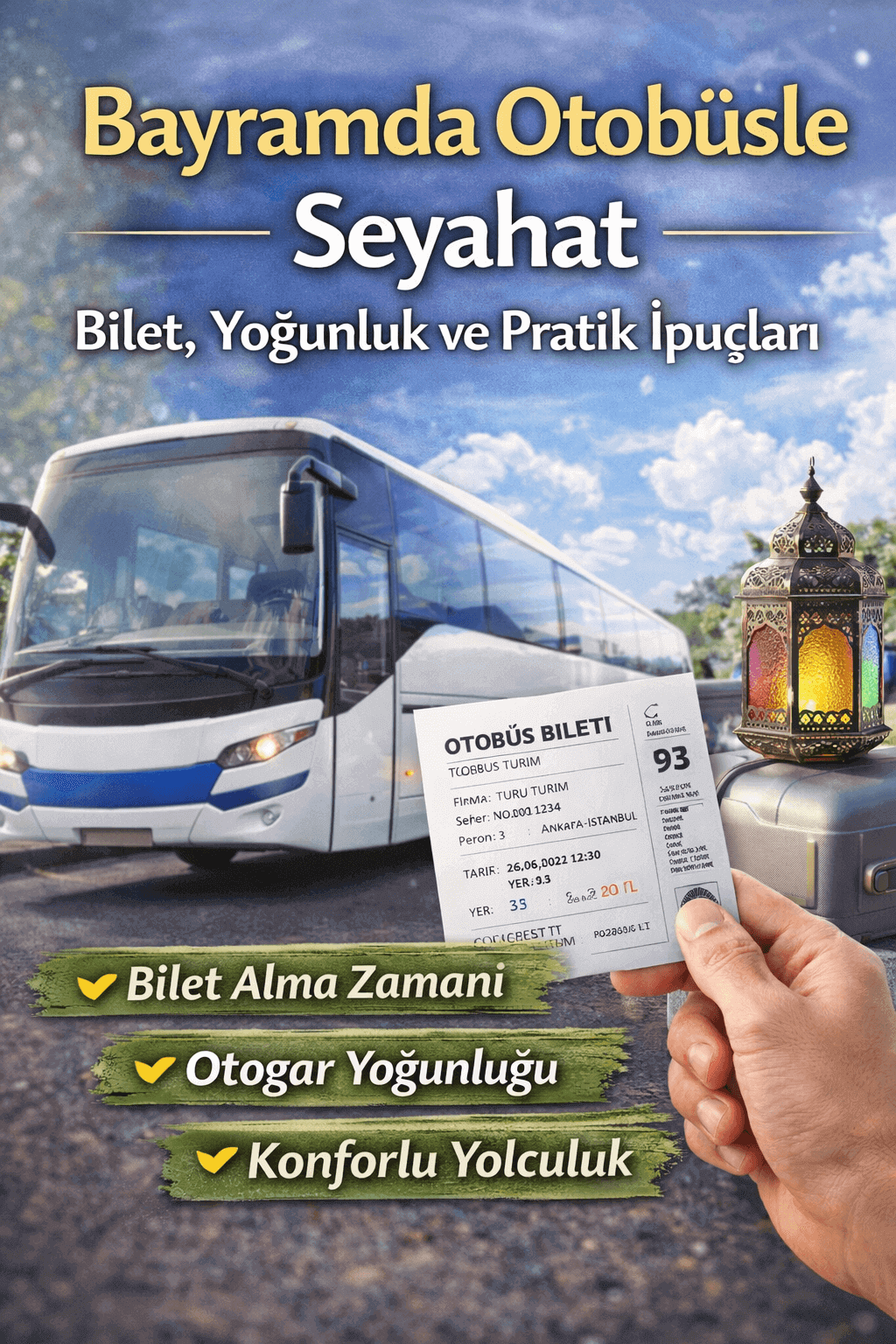 Bayramda Otobüsle Seyahat Bilet, Yoğunluk ve Pratik İpuçları