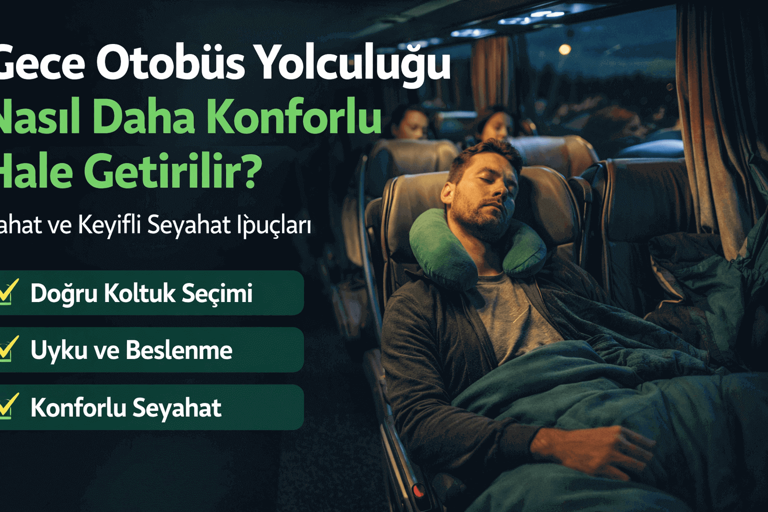 Gece Otobüs Yolculuğu Nasıl Daha Konforlu Hale Getirilir?