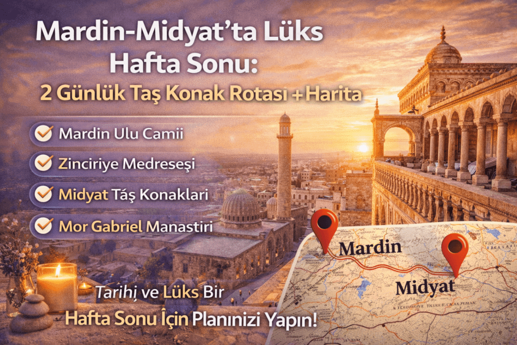 Mardin-Midyat’ta Lüks Hafta Sonu: 2 Günlük Taş Konak Rotası