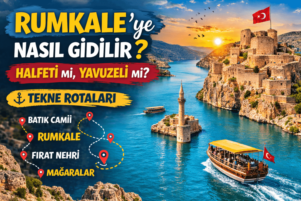 Rumkale’ye Nasıl Gidilir? Halfeti mi Yavuzeli mi? Tekne Rotaları